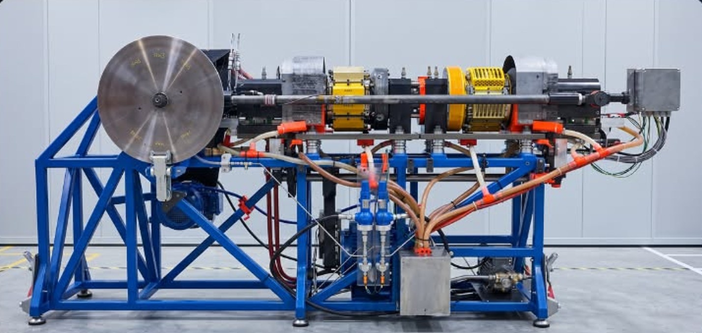 Airthium prototype heat engine on its test bench